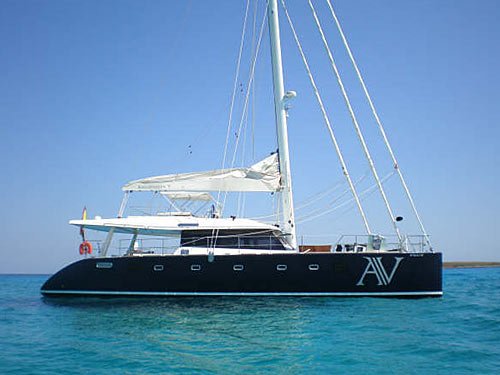 Catamaran with crew for charter in the Balearics, Mallorca, Menorca, Ibiza