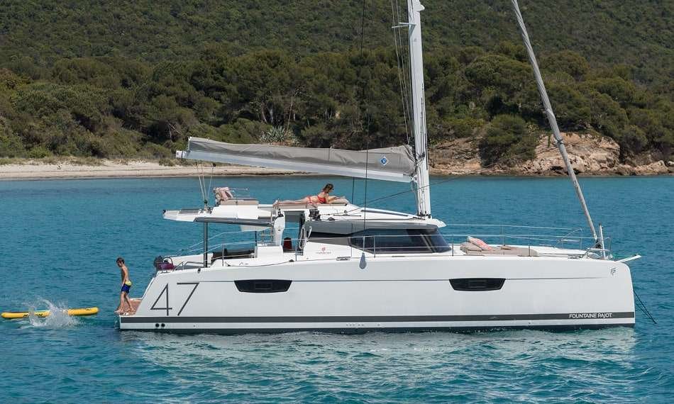 New 47ft Catamaran for crewed charter in Greece for 10 pax